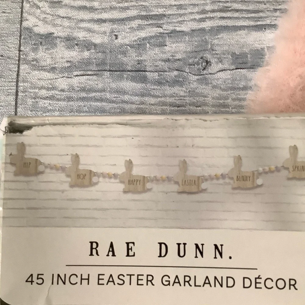 Rae Dunn Wood 45” Easter Bunny Garland
